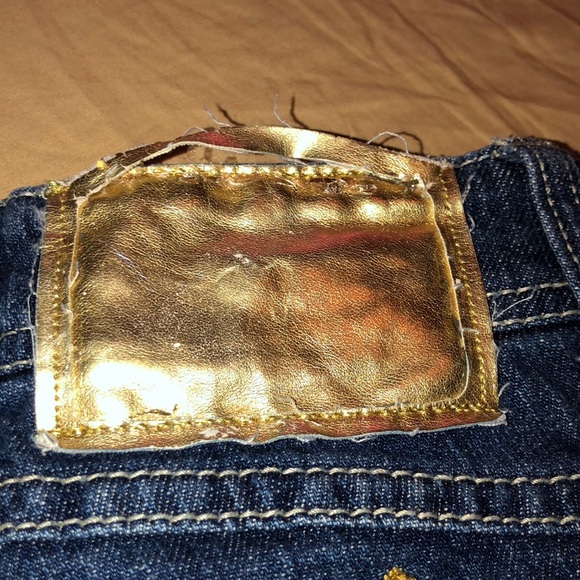 Dark blue apple bottom capris - Picture 6 of 6